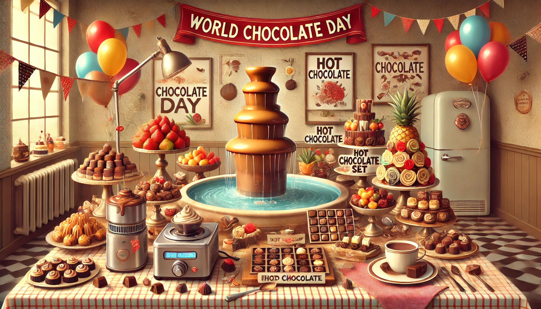 Immagine  7 Luglio, Giornata Mondiale del Cioccolato<br><i> Curiosità, Idee di Noleggio e Feste a Tema</i>
